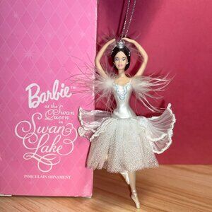 AVON 1998 Barbie Swan Queen in Swan Lake Ornament (Porcelain)